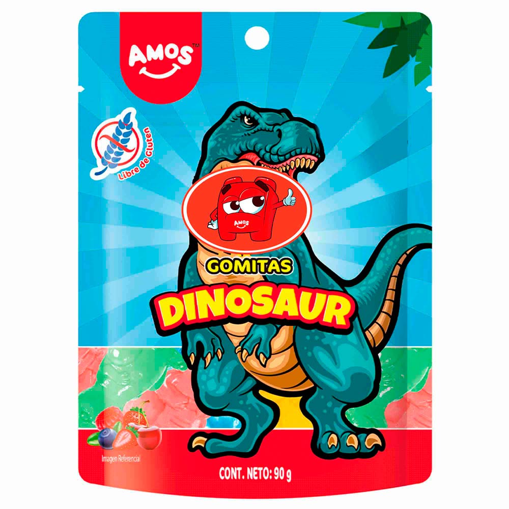 Gomitas Dinosaurios 90g Amos